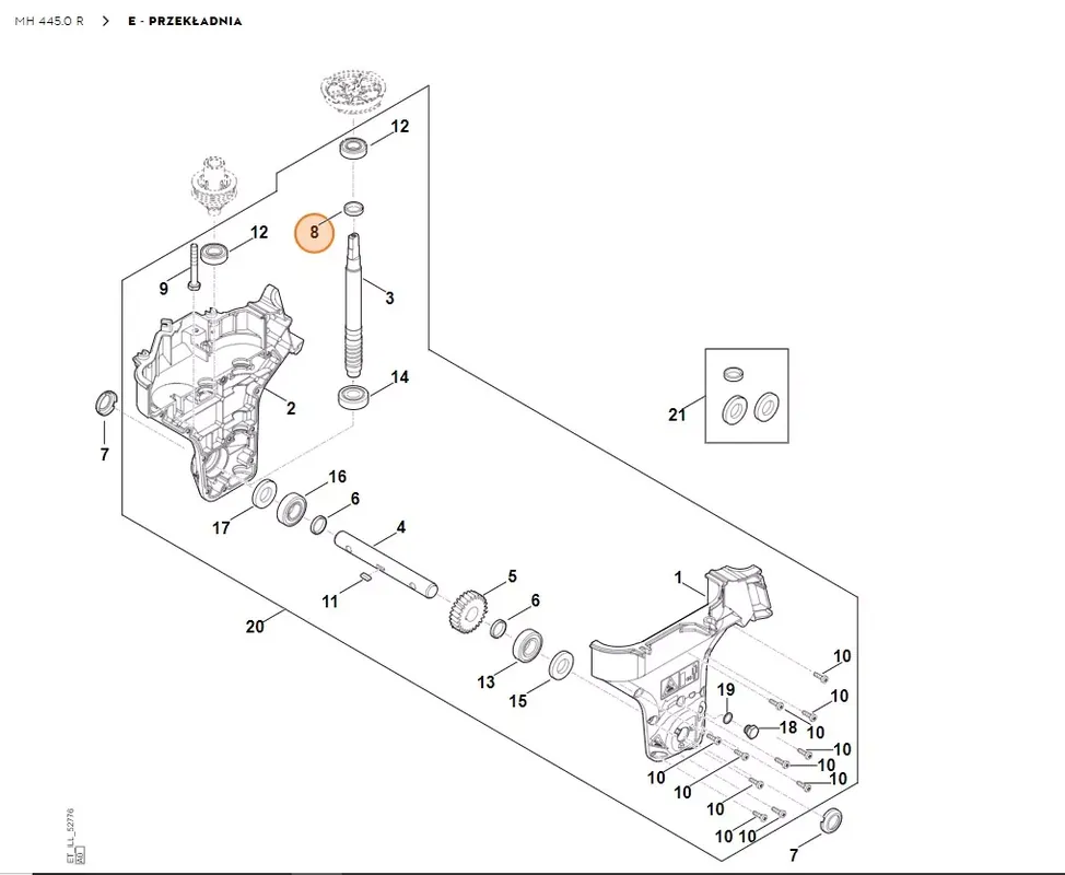 STIHL Glebogryzarka MH445.0 Pierścień uszczelniający WAS25x32x7 9640 003 2815 | Wygodne zakupy